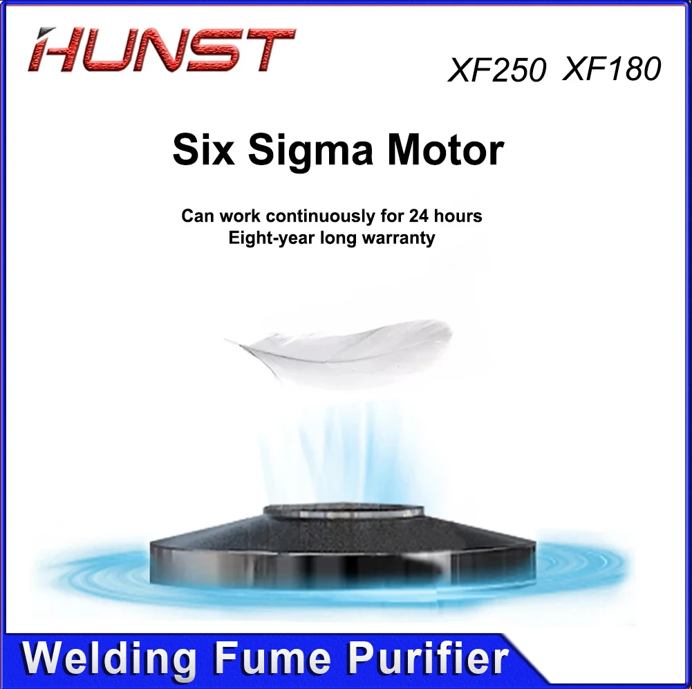 HUNST Smoke Exhaust XF250 Pure Air Purifier 3 Stage Filter Harmful Smoke Absorber for Welding Repair