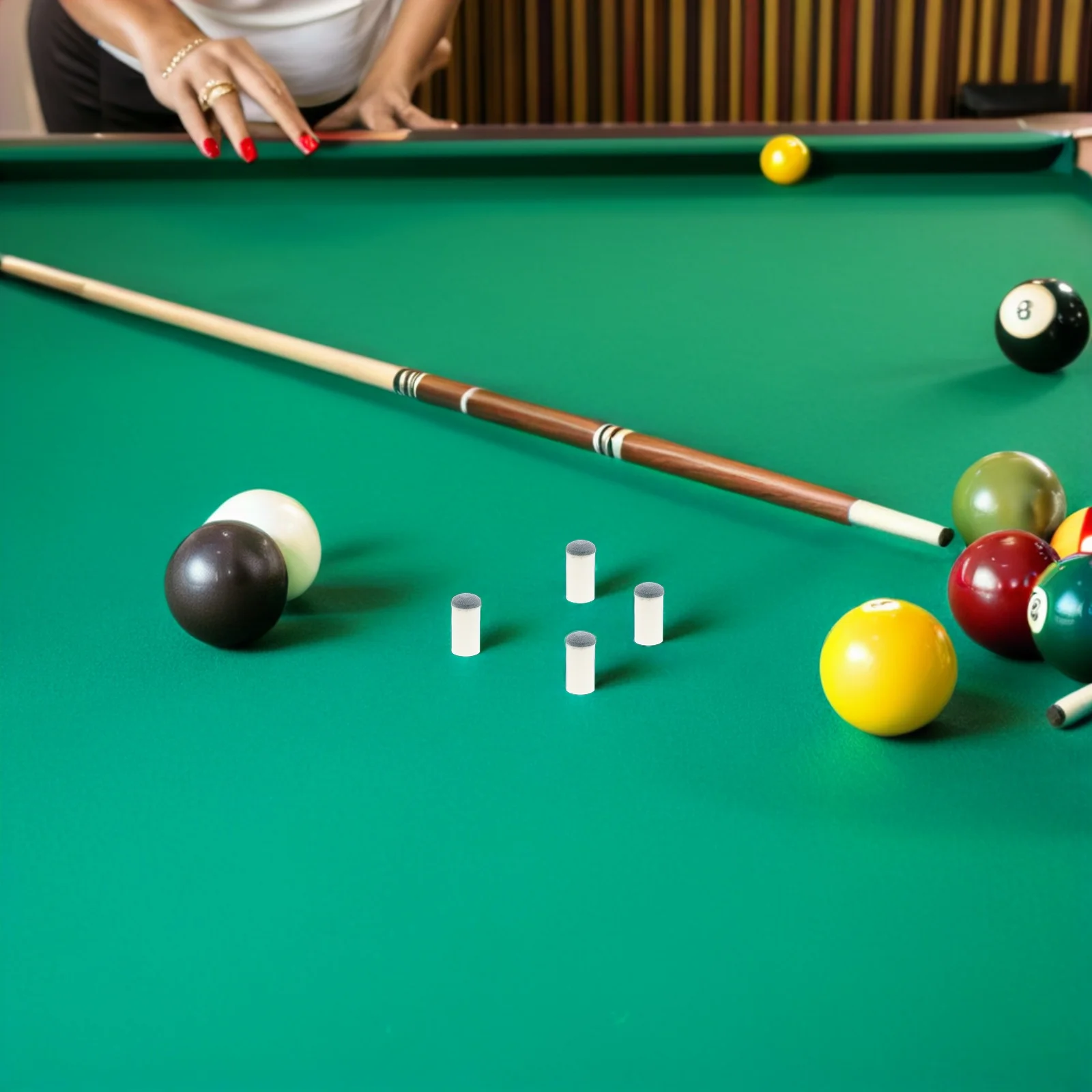 

10pcs 13Mm Billiard Tip Repair On Pool Cue Tips Billiard Cue Tip Replacement Kit For Snooker Stick Repair Pool Accessories