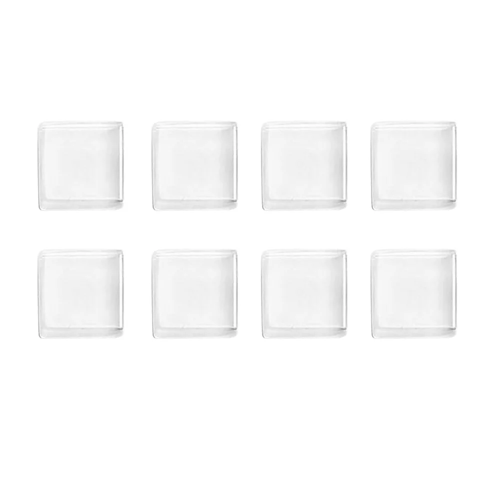 

24Pcs Refrigerator Magnets White Glass Mosaic Creative Fridge Magnet for Office Home Kitchen Note Photo Display