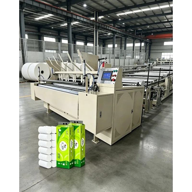 Low Cost Automatic Toilet Paper Machine, High Speed Tissue Paper Making Machine, Paper Napkin Machine 1200pcs/min