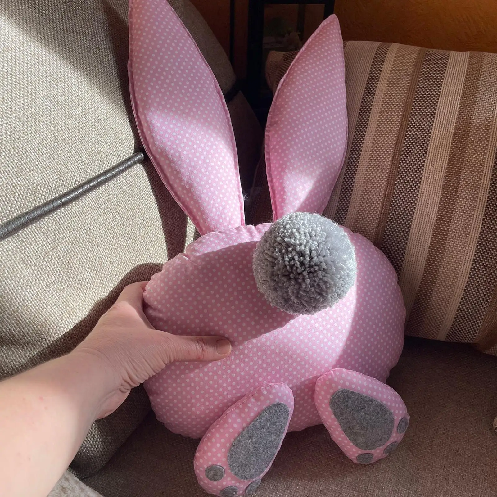 

Easter Plush Toy Soft 3D Compact Gentle Doll Stuffed Bunny Plush For Family Friends Women Kids Boy Girl Birthday Home Indoor