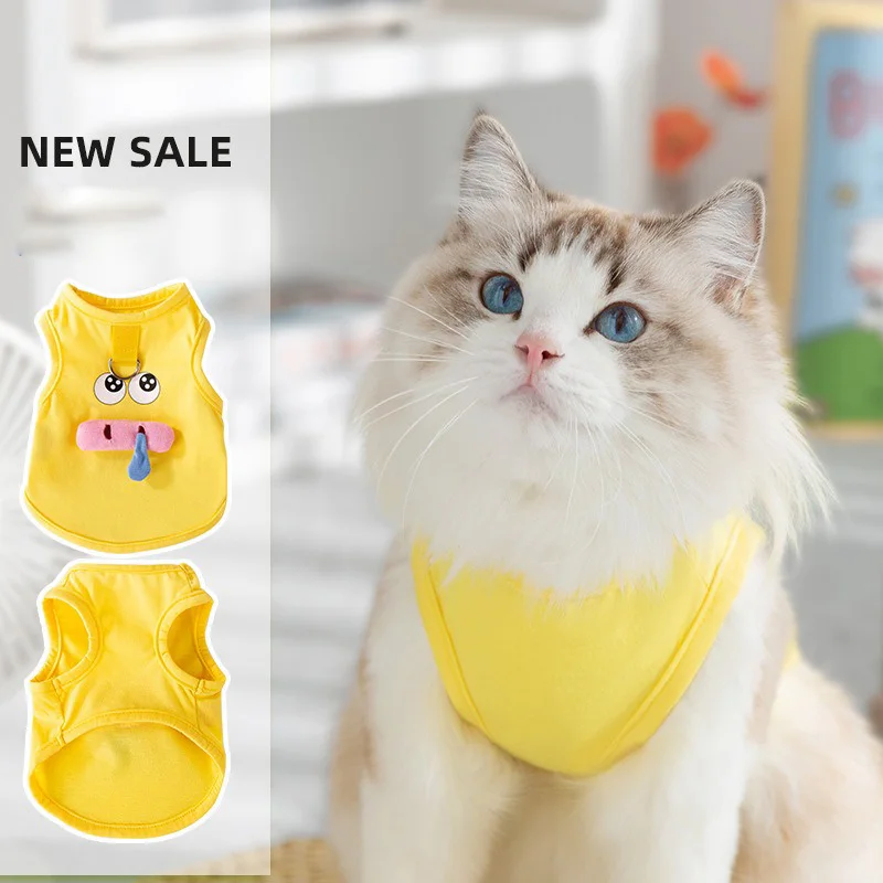 Snot Pig Vest Cute Dog Clothes Japan and South Korea Pet Clothing Summer Cartoon Puppy T-shirt Teddy Two Leg Pullover