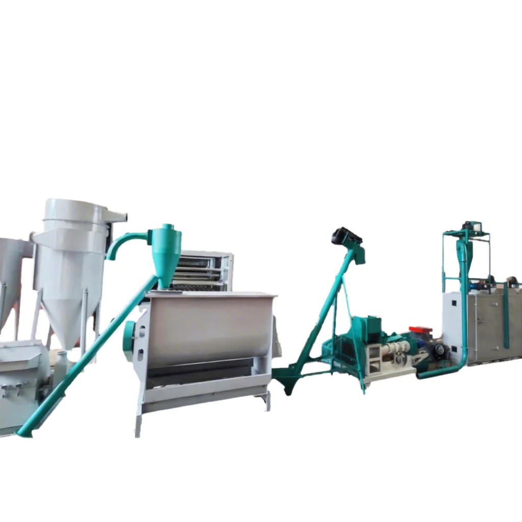 300-500kg/h Pig Chicken Feed Pellet Line Flat Die Mill Poultry Livestock Farm Feed Processing Sale Support Custom