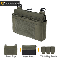 IDOGEAR Tactical DOPE Front Flap Pouch w/ Mag Pouch Kangaroo Pocket Full Set Ranger Green