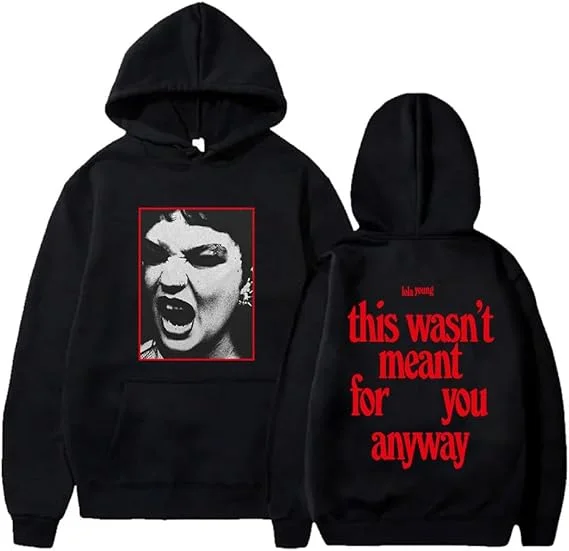 

Толстовки с альбомом Lola Young This Wasn't Meant For You Anyway Merch, модные толстовки унисекс для косплея, пуловеры