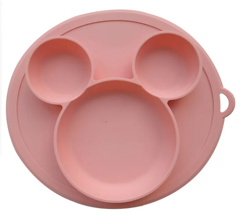 Baby Silicone Plate Kids Bowl Baby Feeding Silicone Bowl Baby Silica Gel Dishes Kids Tableware Shatter-resistant Waterproof