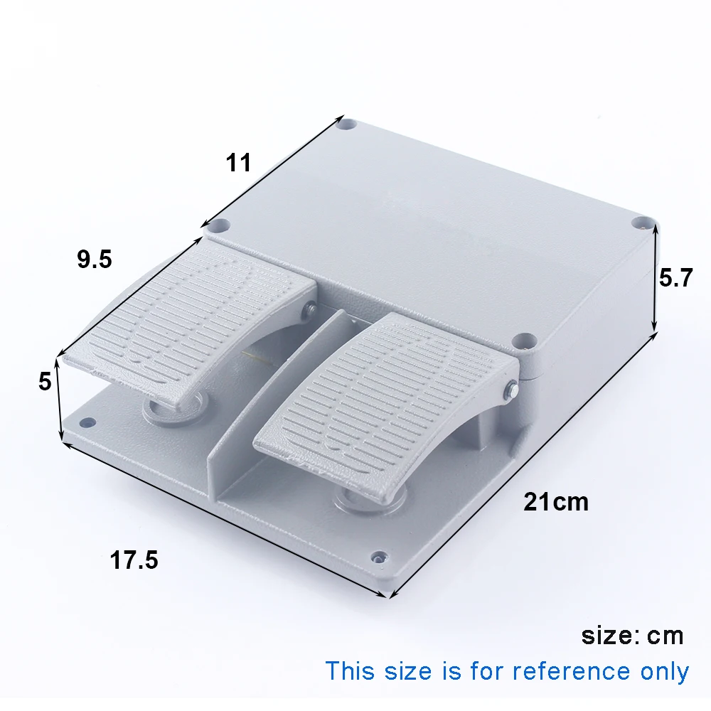250V 380V 6A  Foot Control Switch, double pedal use for bending machine punch, YDT1-16