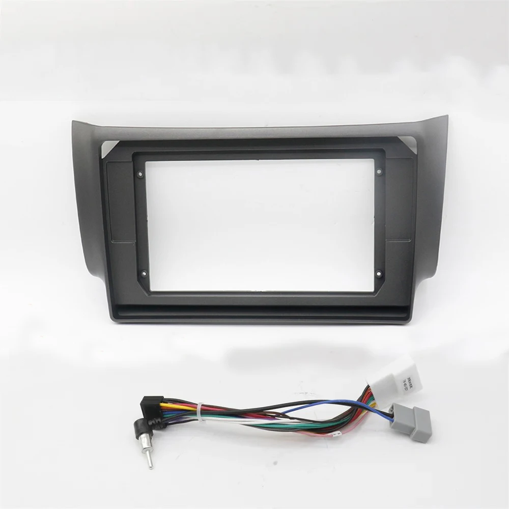 2 Din 10.1 Inch Car Radio Fascia For Nissan Sentra Sylphy 2012-2019 Stereo Panel Dashboard Installation Trim Kit DVD Frame Bezel