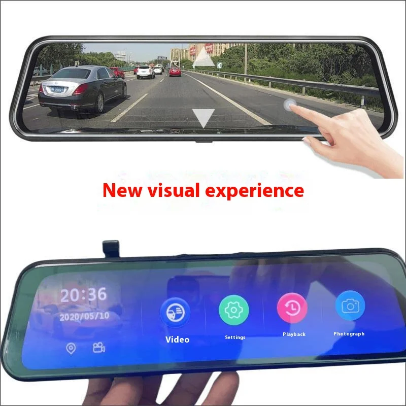 For Crown Victoria  4K WIFI GPS Car Dvr Mirror Dash CamDual Lens Dashcam Drive Recorder Stream RearView Mirror IPS Screen Camera