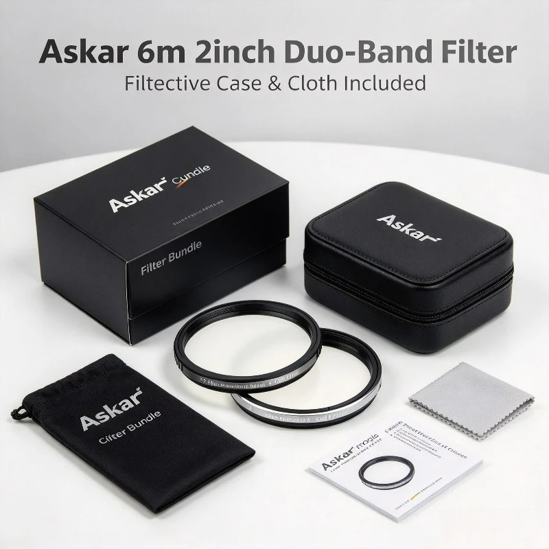 Askar Colour Magic 6nm Deep-Sky Duo Narrowband Filter 2-Inch Astronomical Imaging for Stargazing D2(OIII+SII) D1(OIII+Ha)