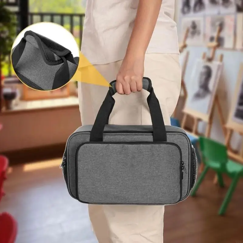 918C حقيبة تحمل الطلاء الأكريليكي تمسك حتى 50 منظمي الطلاء الفني للزجاجة