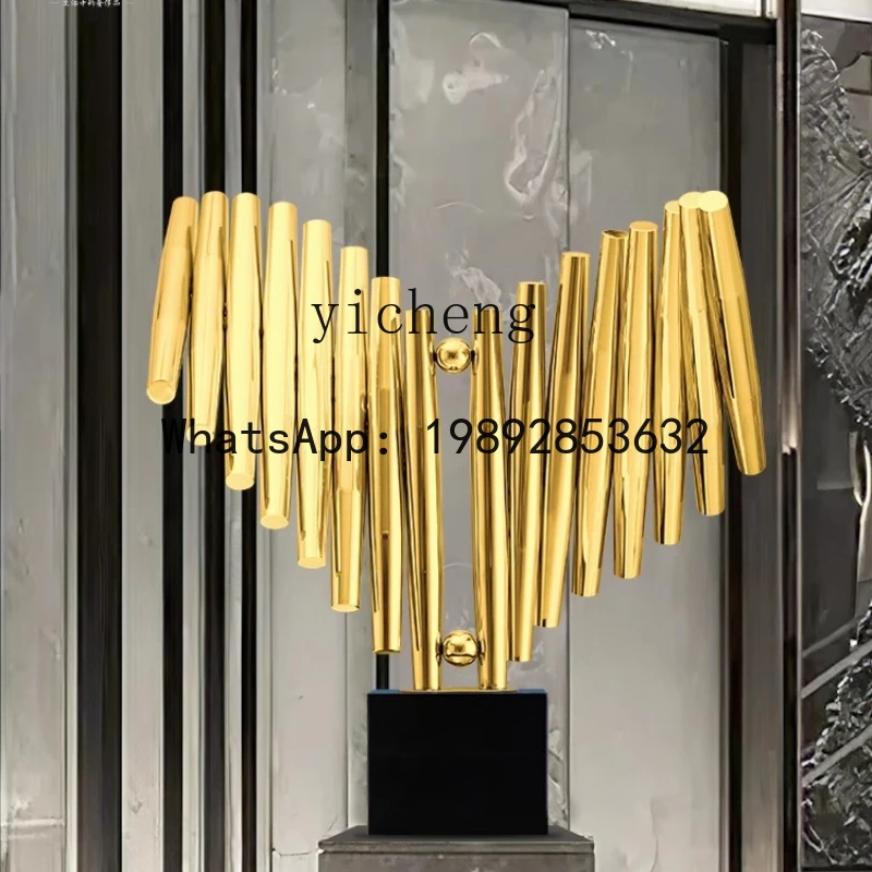 AA  light luxury stainless steel art ornament opening inspirational creative gift ornament