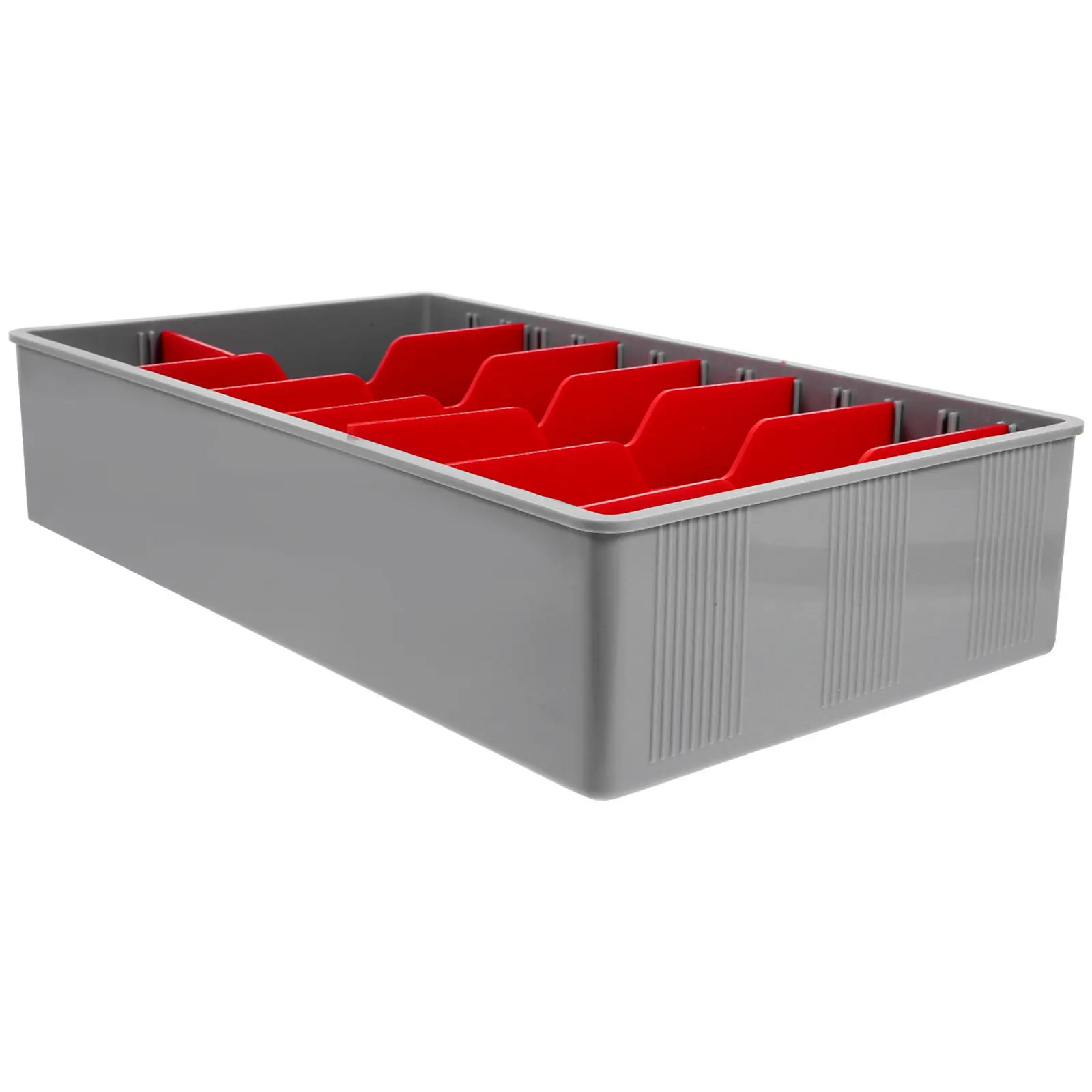 

Cash Drawer Tray Five-Grids Polished Organizer Money Storage Box for Shop Classroom Cash Tray