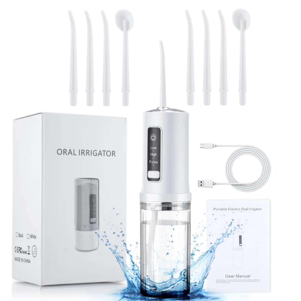 Portable Smart Electric Oral Irrigator Water Flosser 4 Jets 3 Modes Rechargeable Dental Water Jet Irrigator Dental Teeth Cleaner - Image 6