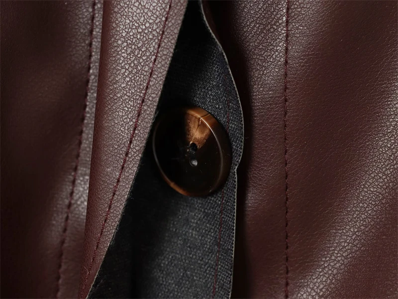 Damen-Faux-Jacke 2025, neue Mode, Herbst und Winter, warme Kunstleder-Kurzjacke für Damen, lässig, schick, Damenjacke