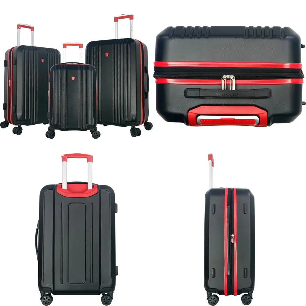 

Комплект из 3 предметов, расширяемый легкий твердый багажник, с двойным 4-колесным блеском и скрытым отделением для ноутбука