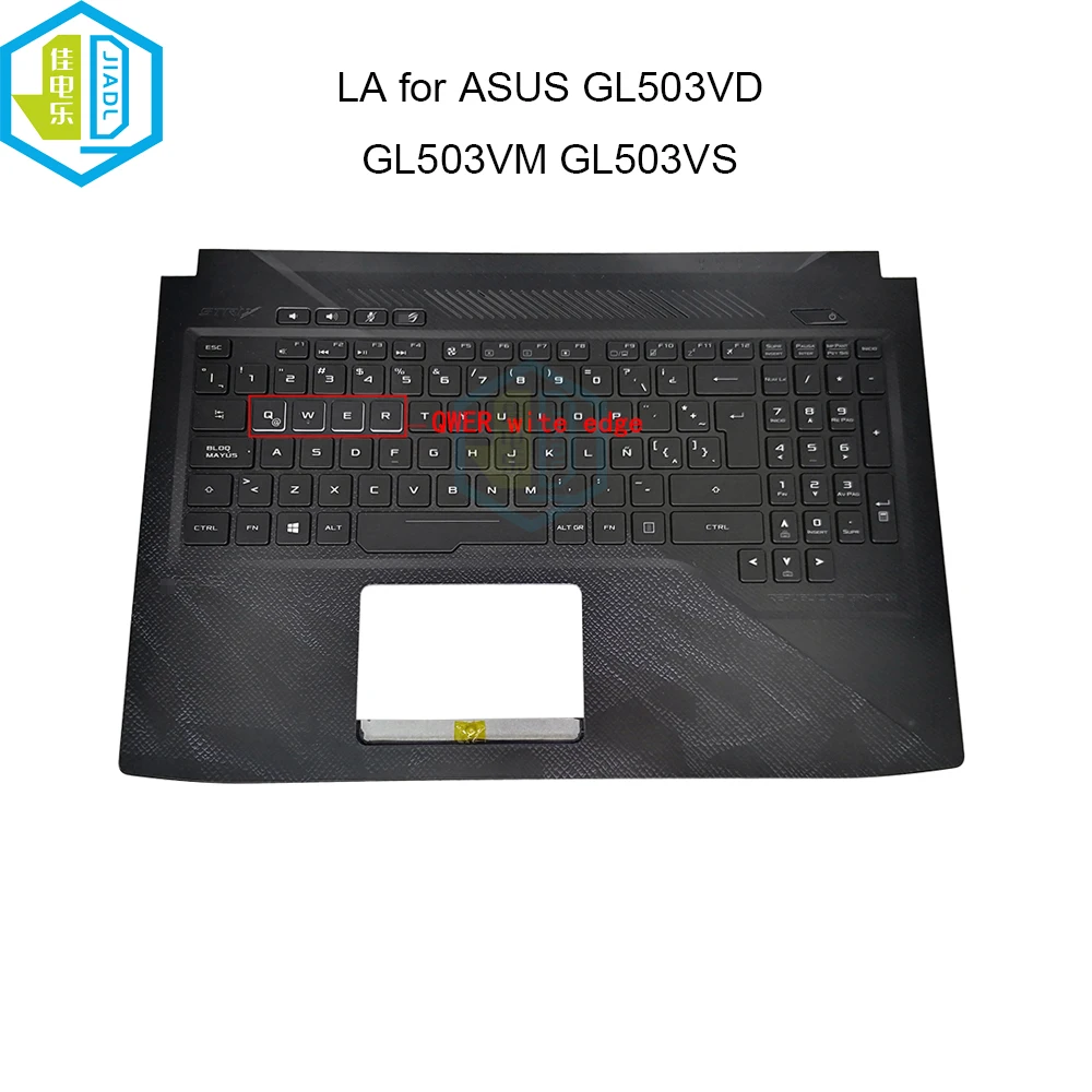 Latin Backlight Keyboard Palmrest For ASUS ROG Strix GL503 GL503V GL503VM GL503VD GL503VS 90NB0G51 90NB0CQ2 C Shell Keyboards