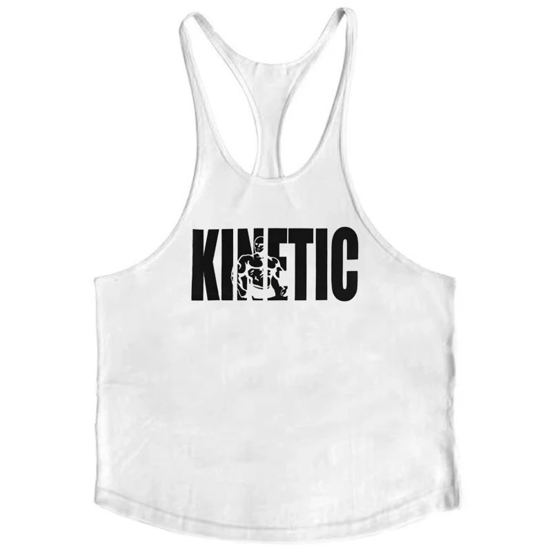 New Men's Dynamic Muscle Graphic Fitness Vest-Brand Cotton Sleeveless Shirt, Casual Fashion Fitness Stringer Running Vest