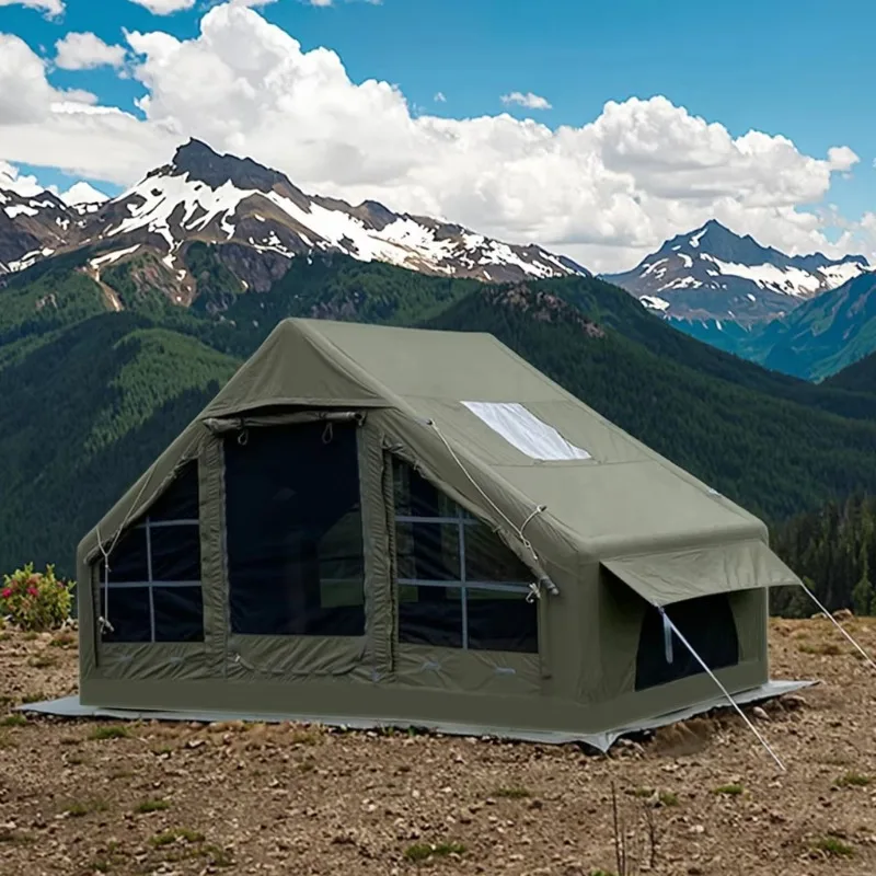 

Customizable Large Inflatable Air Family Tent Waterproof and Portable Oxford Fabric Camping Tent Direct