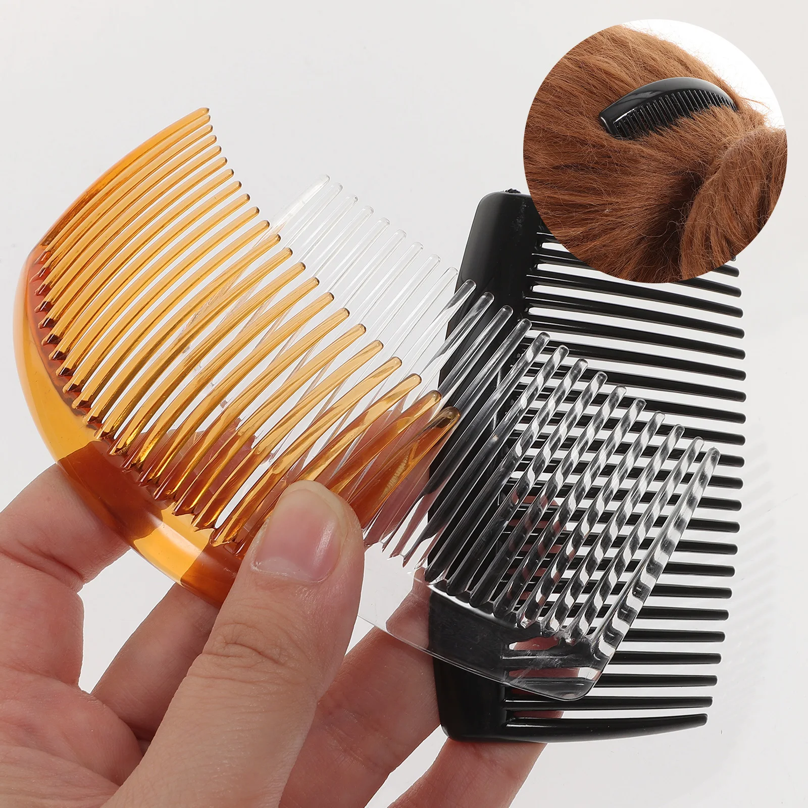 

10pcs Plastic Hair Combs Durable Lightweight Salon Home Use Detangle Smooth Knots Safe Extensions Hair Care Styling