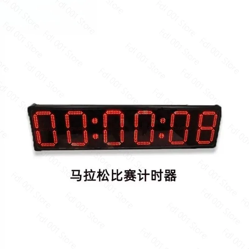 Aluminum Digital Large LED, Timing Chain, Big Countdown Timer, Stopwatch, Marathon Clock, 5 