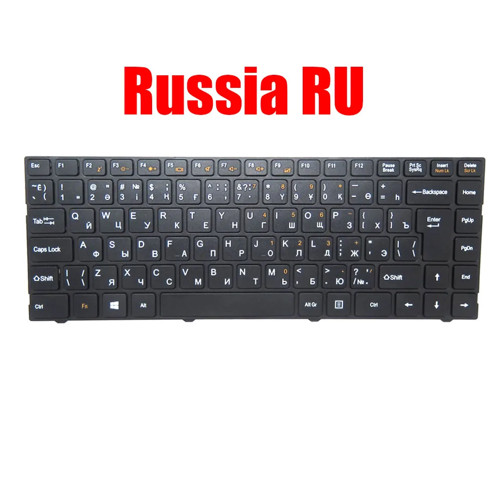 PO SP GR RU Laptop Keyboard For ECS SF40KB6 Russia Portugal Spanish Germany Black With Frame New