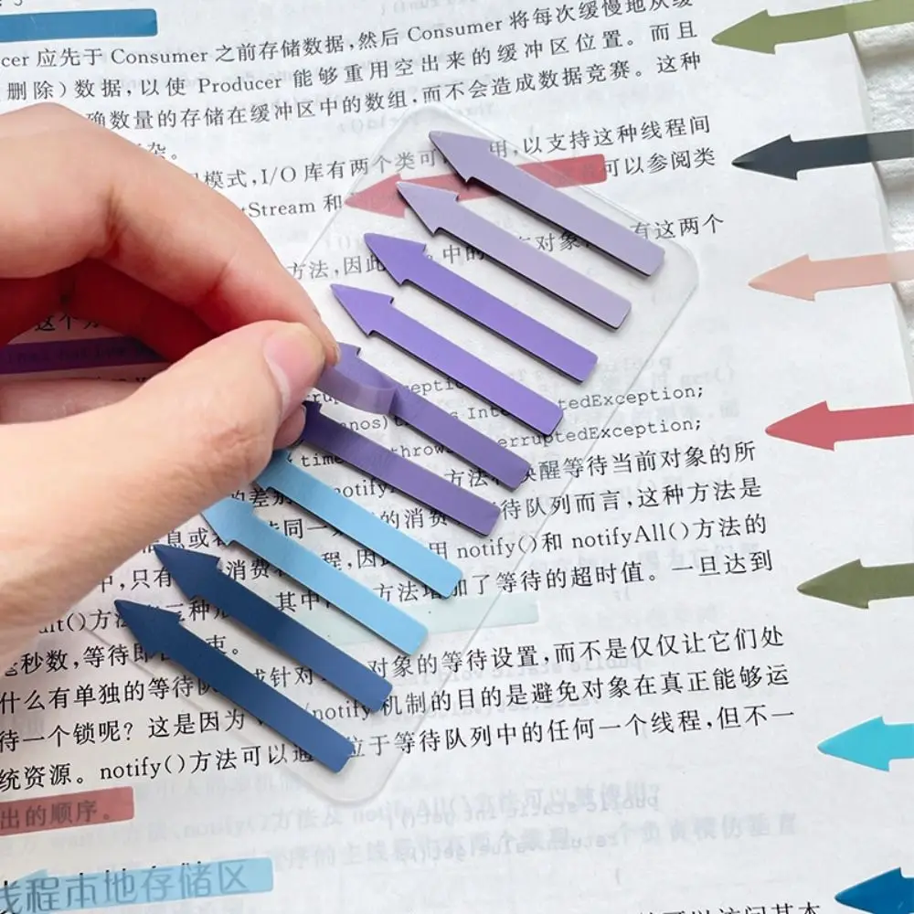Index Bookmark Fluorescent Index Tabs Planner Sticker Self Adhesive Page Markers Paper Reading Label Arrow Flags Sticky Note