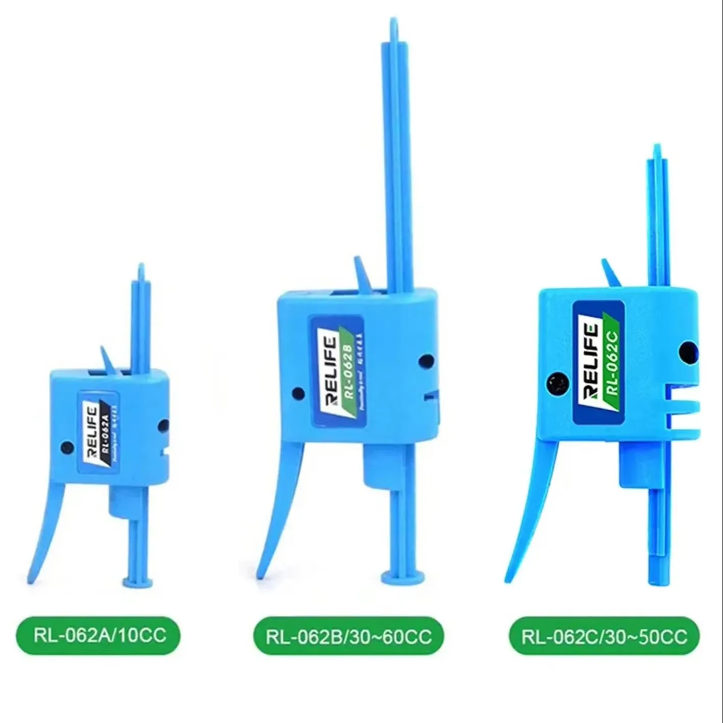 RELIFE RL-062C 3-5CC RL-062A 10CC RL-062B 30CC~60CC Syringe Needle Booster Manual For Welding Oil Repair Caulking Adhesive Tools