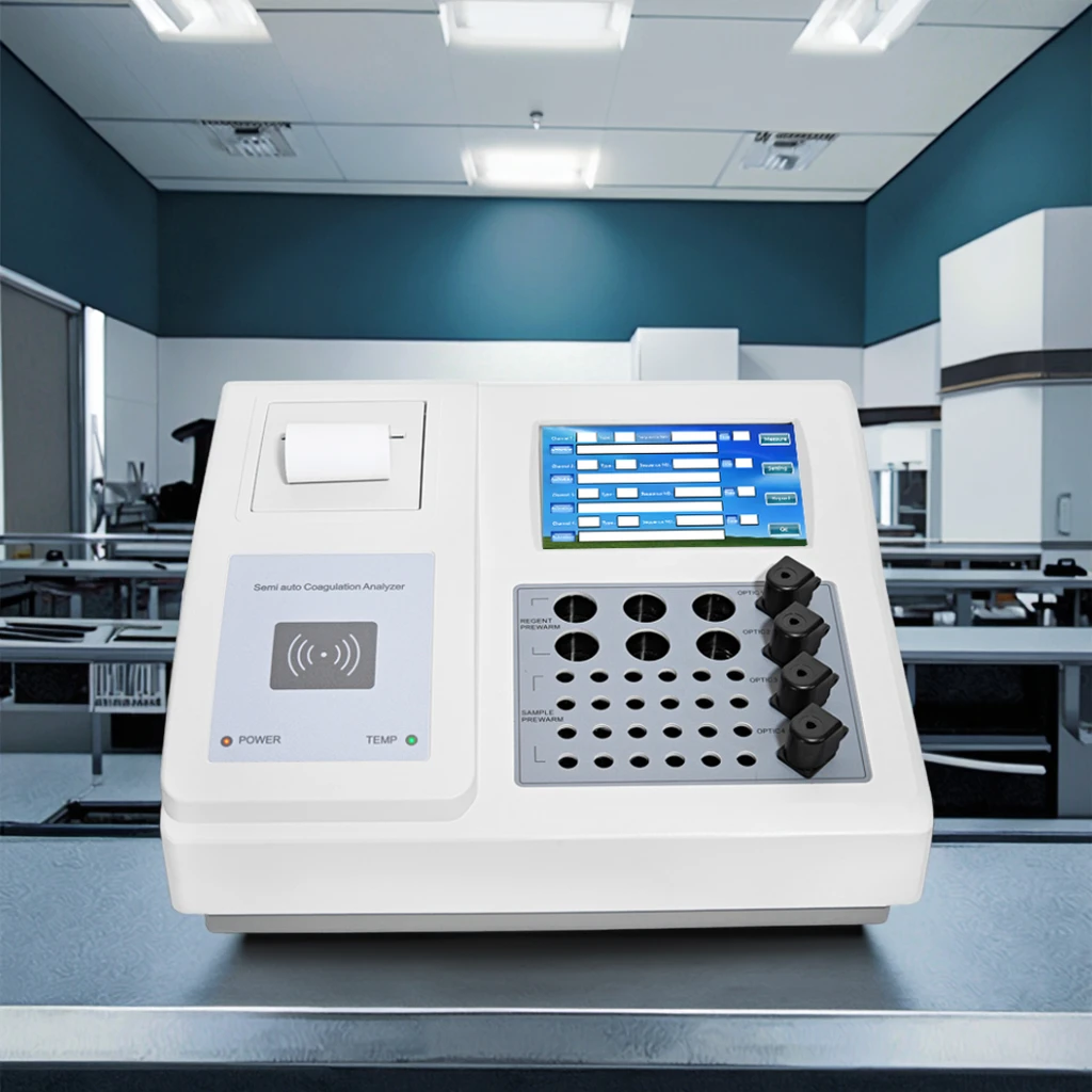 Sinothinker SK5004 Electric Power Source Semi-Auto 4-Channel Coagulation Analyzer  Testing Equipment LCD Display Class II