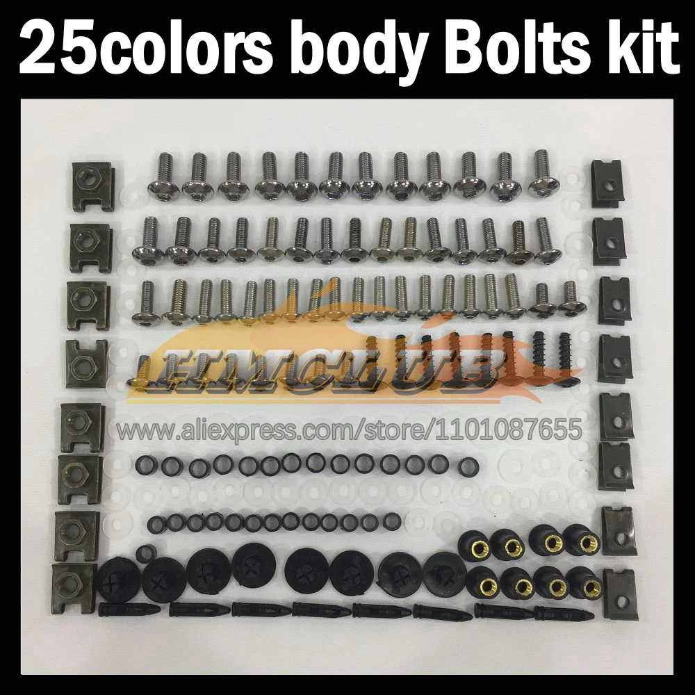 268ps Full Screws Kit Body bolt For HONDA CBR250RR MC22 CBR 250RR 90 91 92 93 94 1995 1996 1997 98 1999 Fairing bolts screw NutS