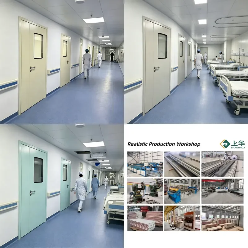 Customizable Small Batch Delivery Hospital Door Modern Design Stainless Steel Indoor Soundproof Ward Door