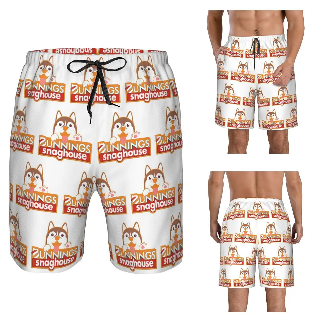 Bunnings Snaghouse Trunks Beach Board Shorts Casual Quick Dry Swimming Summer Men Pants
