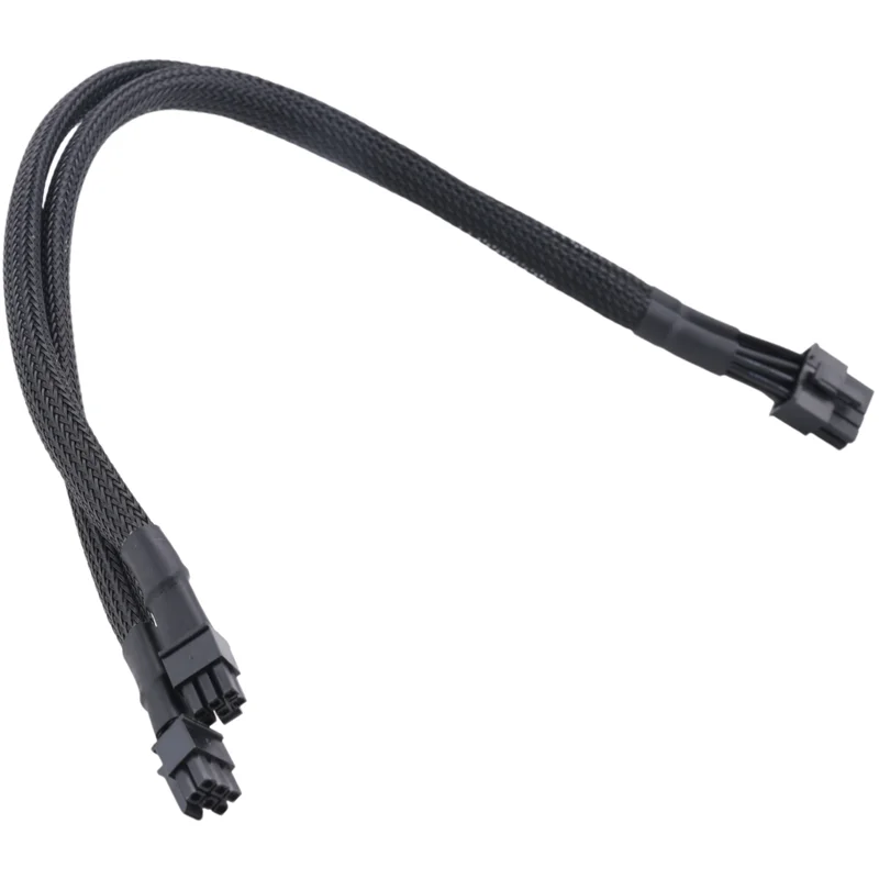 

New!Dual Mini 6 Pin To 8 Pin PCI Express Video Card Power Adapter Sleeved Cable For Mac Pro Tower/Power Mac G5 15-Inches