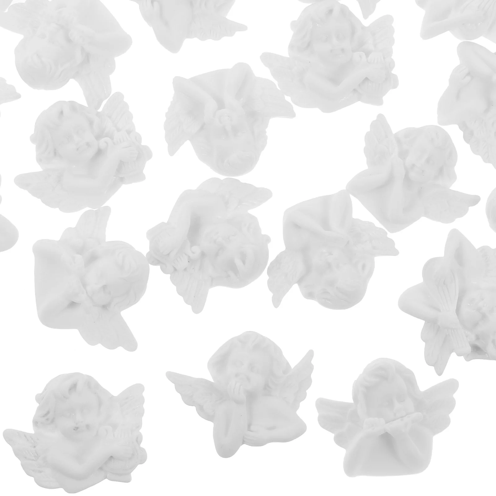 30 шт., материал чехла для телефона, мини-смола, подвески в виде ангела для DIY, украшения для мобильного чехла, принадлежности для рукоделия, миниатюрные украшения в виде ангела