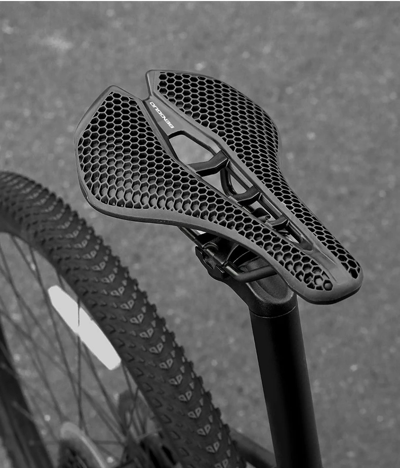 BENGGUO 3D Bionischer Wabensitz für MTB Rennrad Sitzkissen Kohlefaser Hohl Komfortabel Atmungsaktiv Fahrradsitz Zubehör – Detail 18