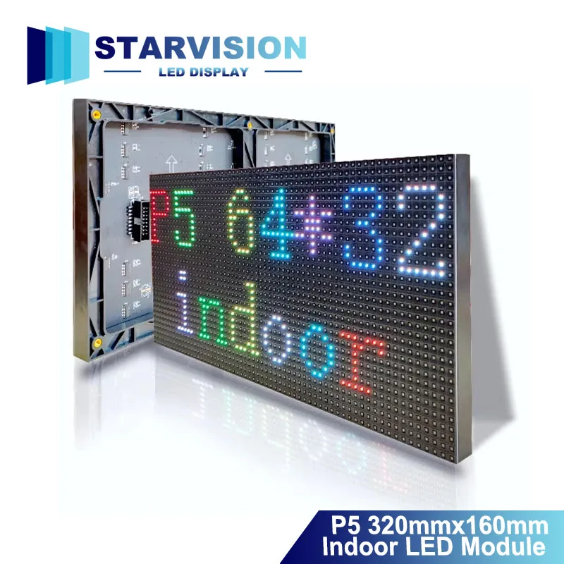 

P5 Indoor SMD3528 High Refresh LED Matrix Module 64x32 Pixels Full Color LED Display Screen Panel