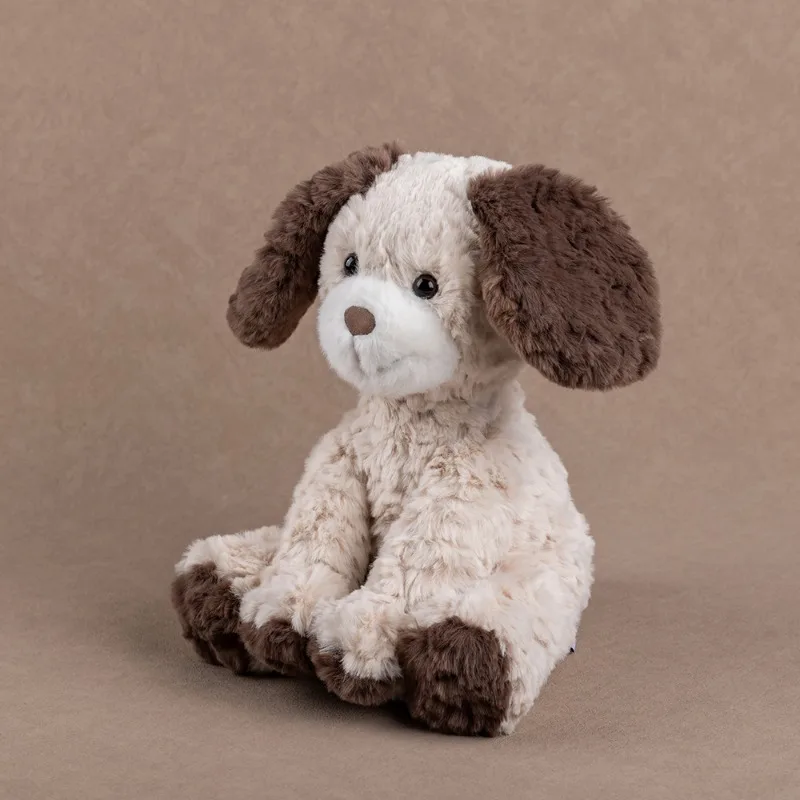 Beige Plush Dog Toy - Super Soft Stuffed Puppy for Soothing & Comfort, Kids Companion Animal & Gift