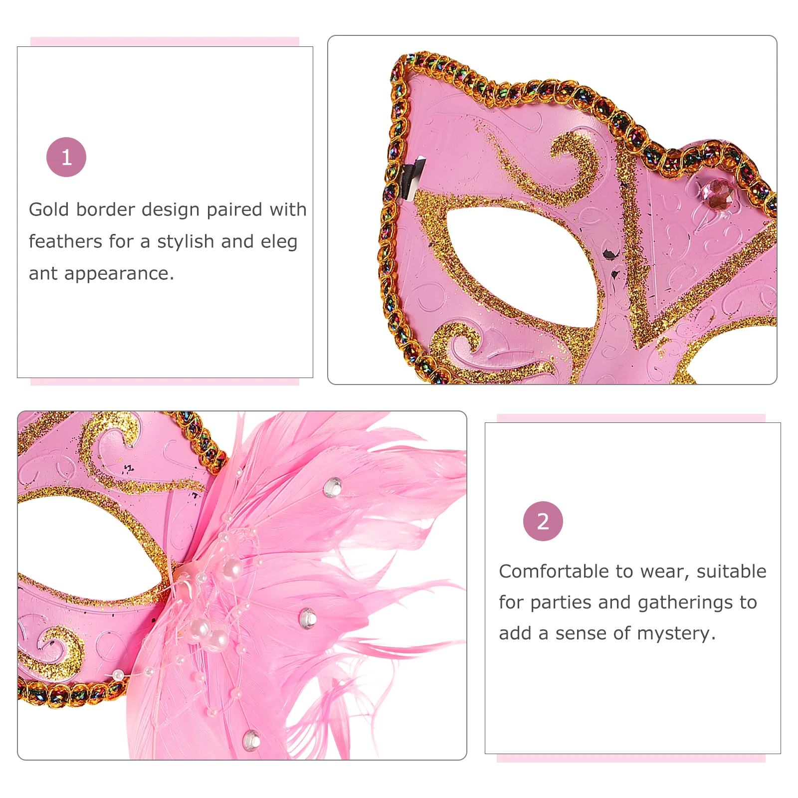 

Mask Cosplay Performance Party Costume Colorful Masquerade Face Carnival