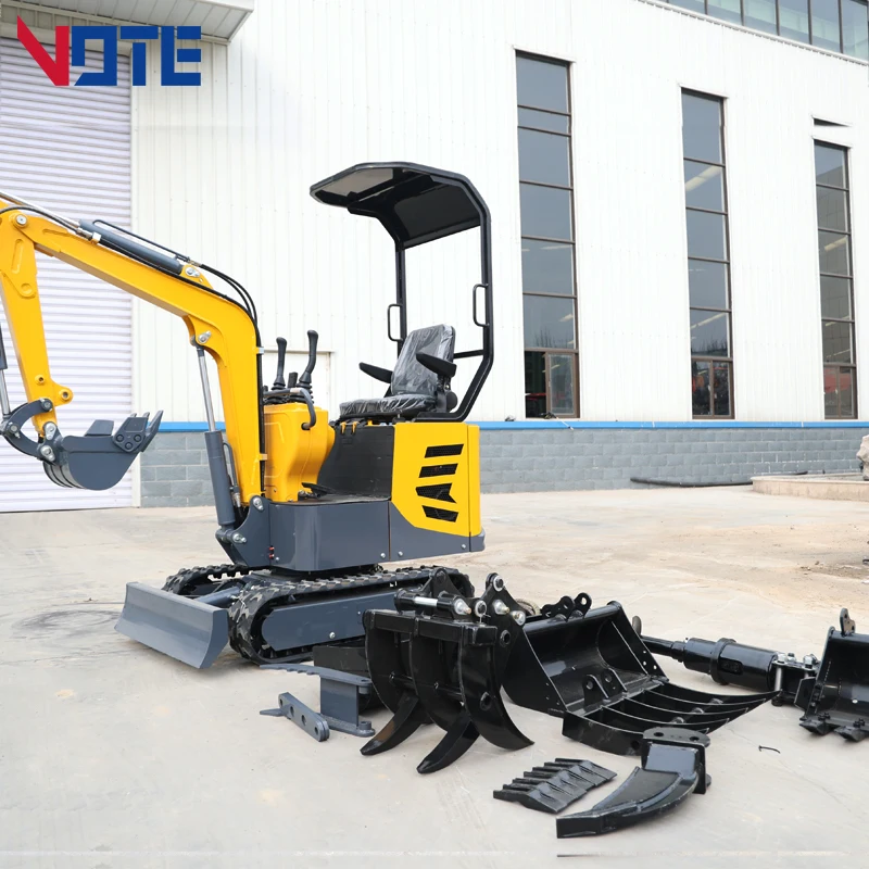 China Diesel 1200kg Mini Excavator For Sell Mini Digger For Home Use 1 Ton Mini Crawler Excavator Prices