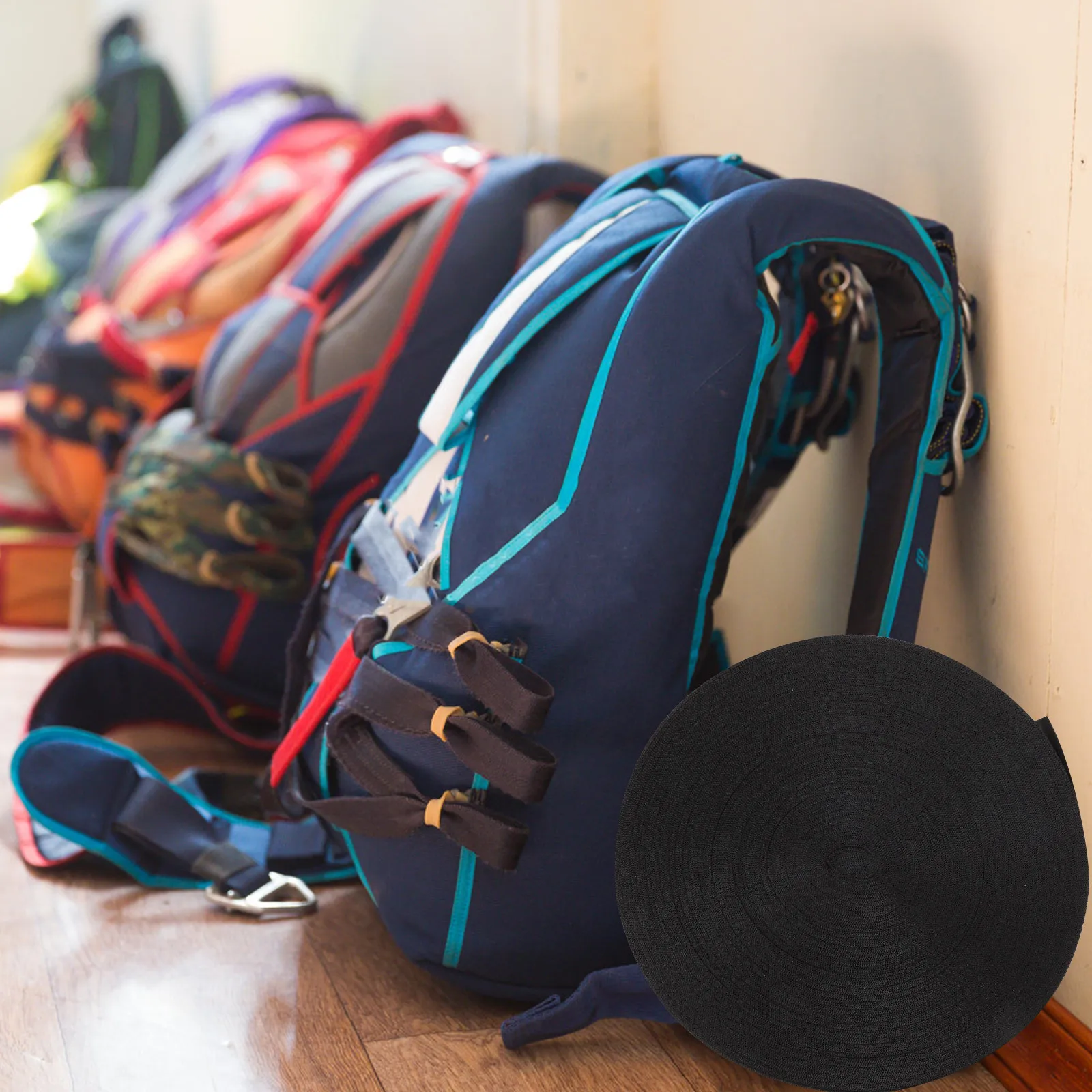 

Nylon Webbing Household Strap Durable High Strength Uv Protection Multi-Function Convenient Package Accessory for Outdoor