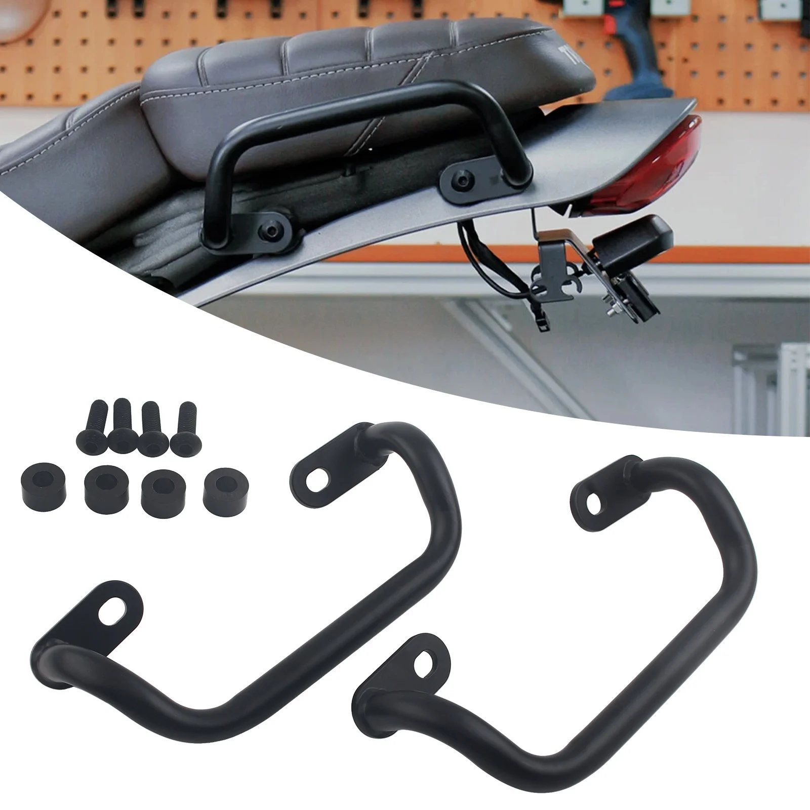 For Triumph Scrambler 400X 2023-2025 Speed 400 Motorcycle Passenger Rear Seat Grab Bar Handles Seat Hand Armrest Handle Rail