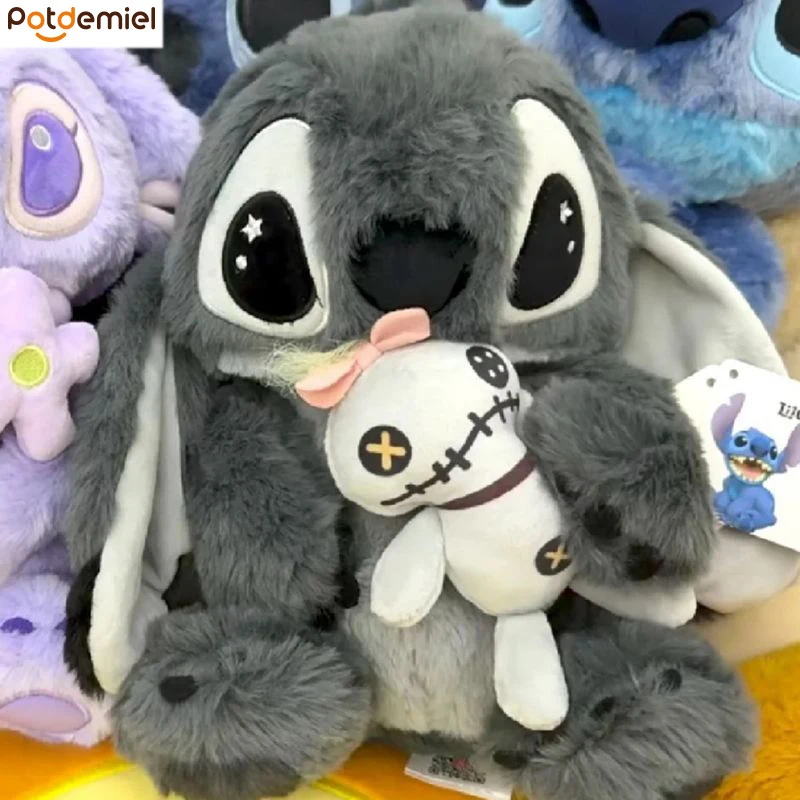 

35/45cm New Stitch Plush Toy Best Sellers Black Gray Plush Doll Cartoon Stuffed Small Gold Stitch Doll Pillow For Child Gifts