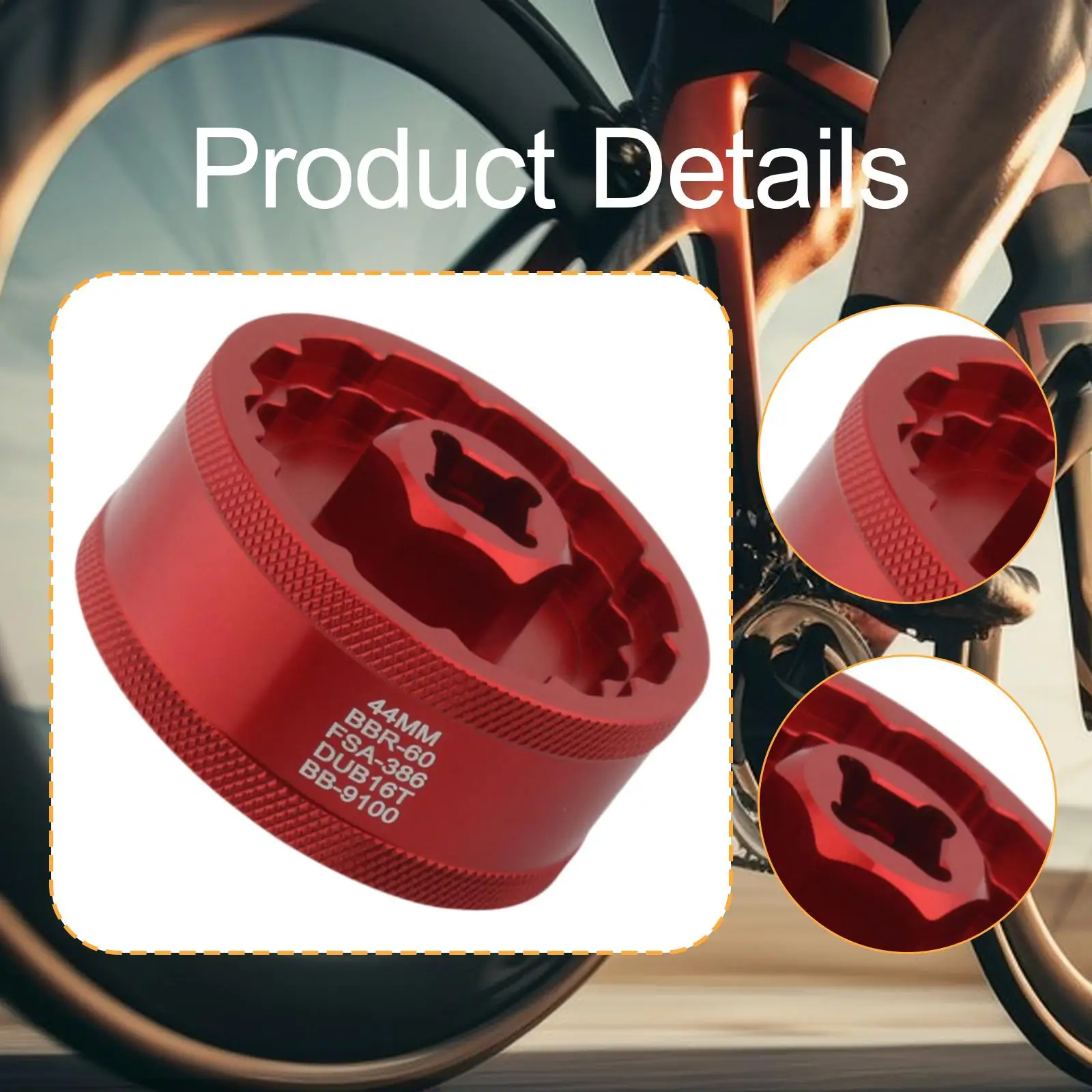 مزيل دعامة سفلية للدراجة 5 في 1، أداة سحب كرنك مقاومة للتآكل، مفتاح إصلاح تركيب الدراجة لمحبي الدراجات BB-9100 #5