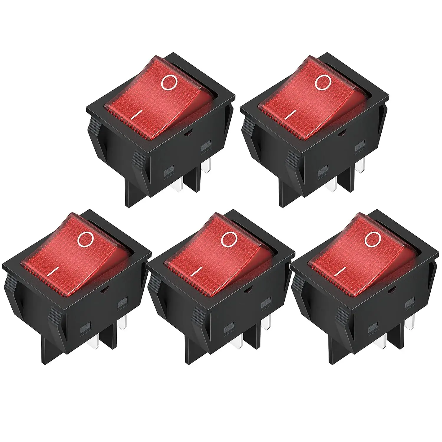 5Pcs 12V 30A Rocker…