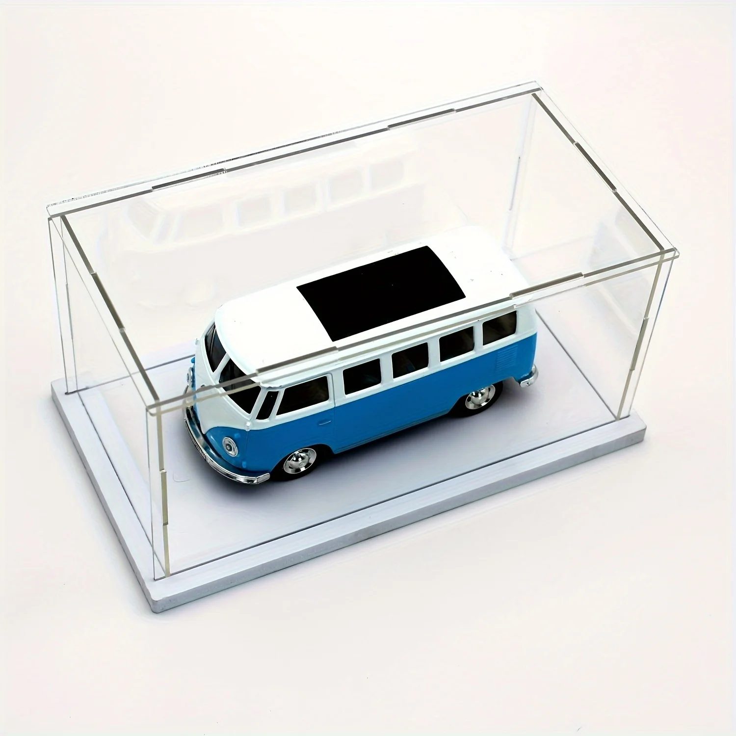 1pc transparent self-assembled acrylic display box dustproof storage display cabinet, suitable for car models/toys/collectibles