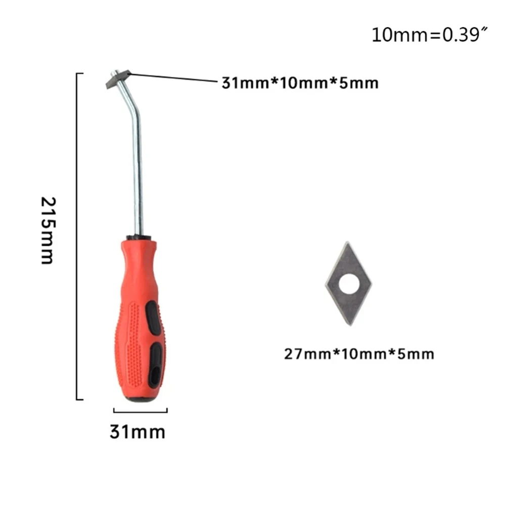 1 Pcs Construction Site Home Renovation Gap Cleaner High-quality Alloy Ergonomic Handle Reusable Practicality