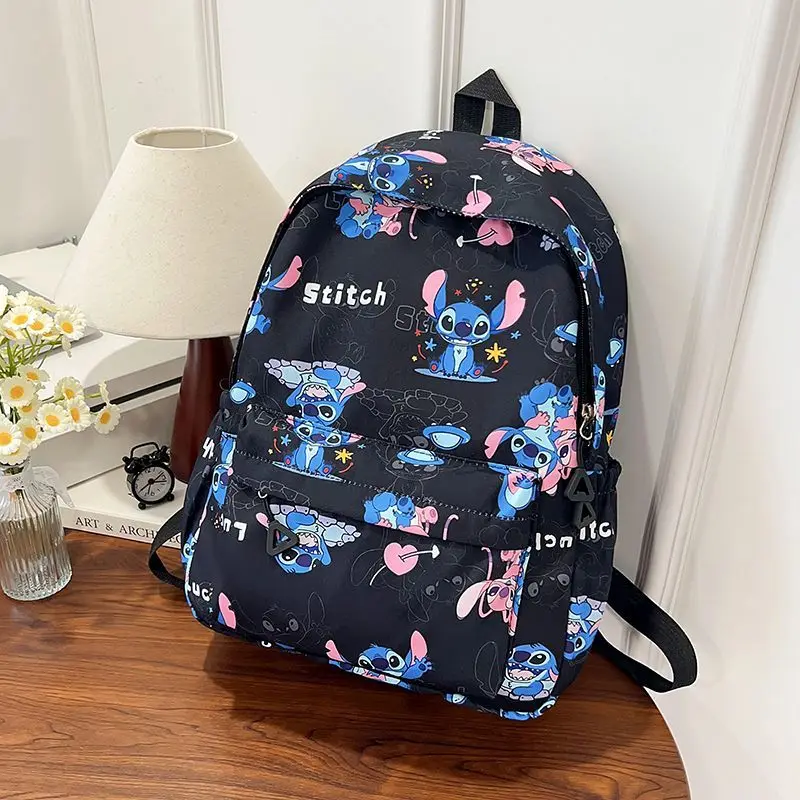 

Disney Anime Cute Cartoon Print Stitch Backpack Student Campus Versatile Large Capacity Backpack Outward Commuting Backpack Gift