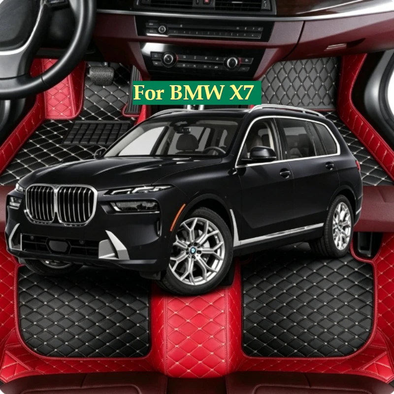 

Custom Car Floor Mats For BMW X7 6/7Seats 2019-2025-2026 LHD RHD All Weather Interior Accessories Truck Model Carpet Rugs Foot