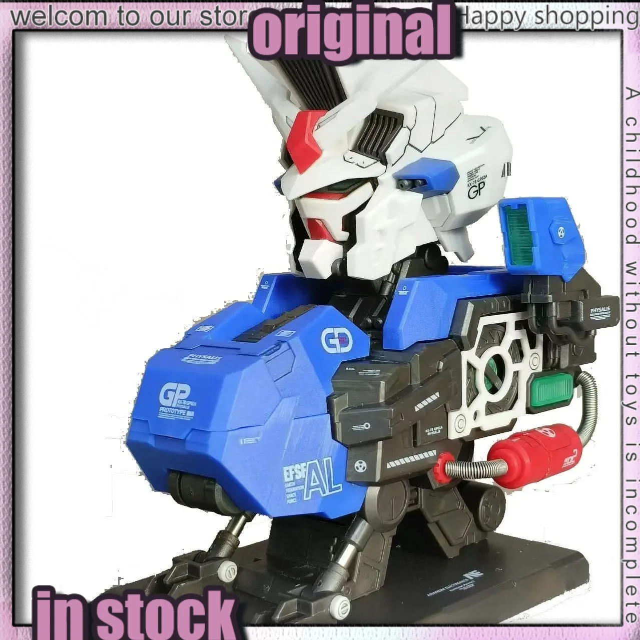 

Модель бюста Юй Гун 1/38 GP02A Gundam Physalis, сборная модель с LED-подсветкой, украшение для автомобиля, коллекционная модель