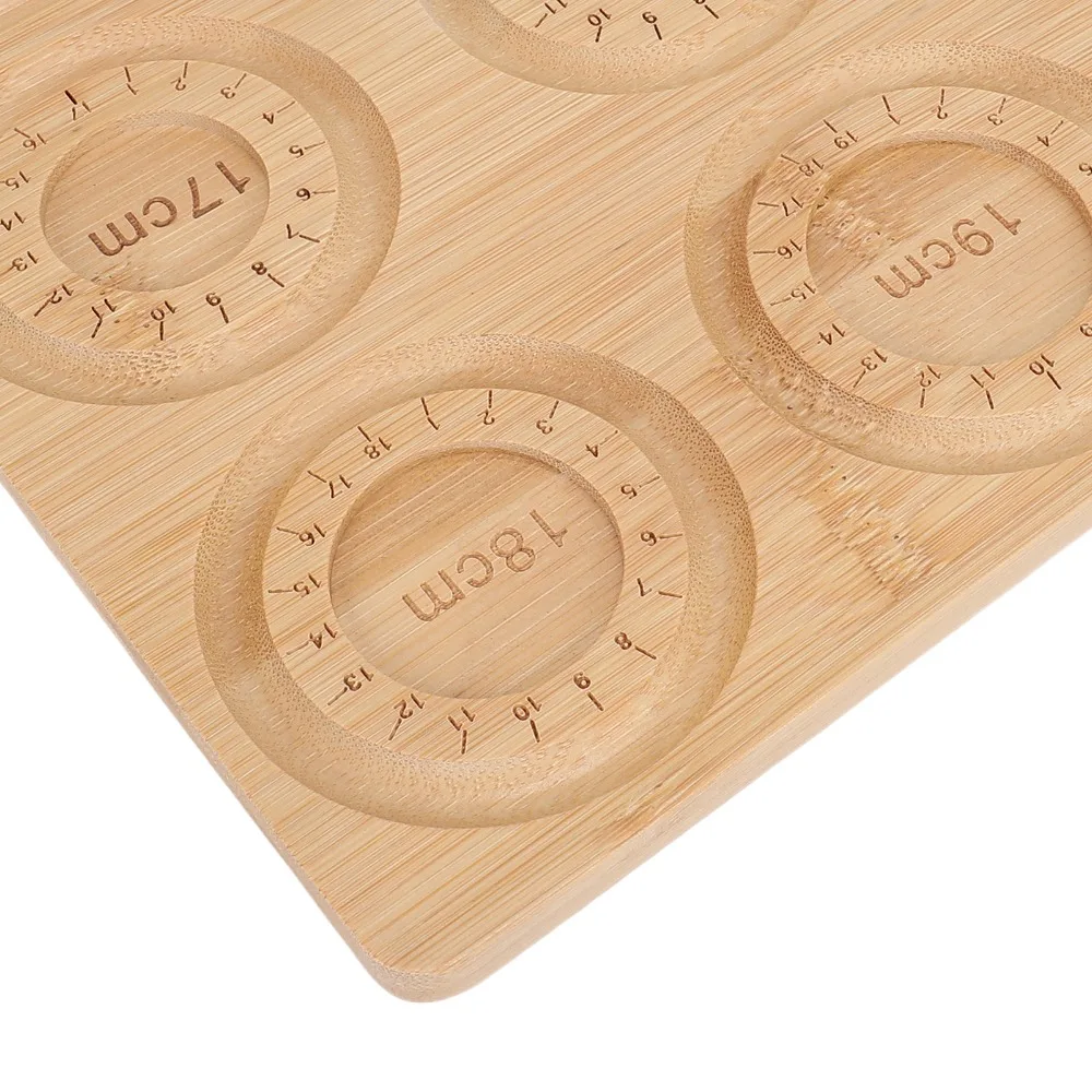 Wood Color Jewelry Making Bead Board Solid Wood 26.5*20*1cm Bracelet Beading Board Wooden Bead Tray For Jewelry Making